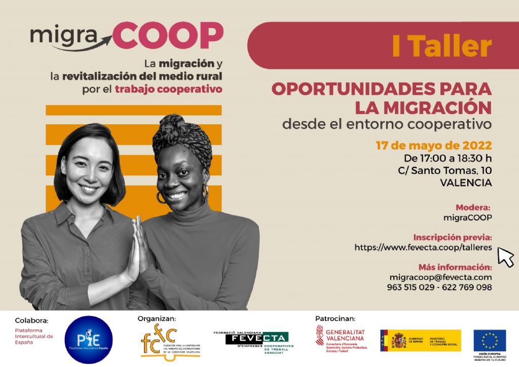 TALLER OPORTUNIDADES PARA LA MIGRACIÓN DESDE EL ENTORNO COOPERATIVO 